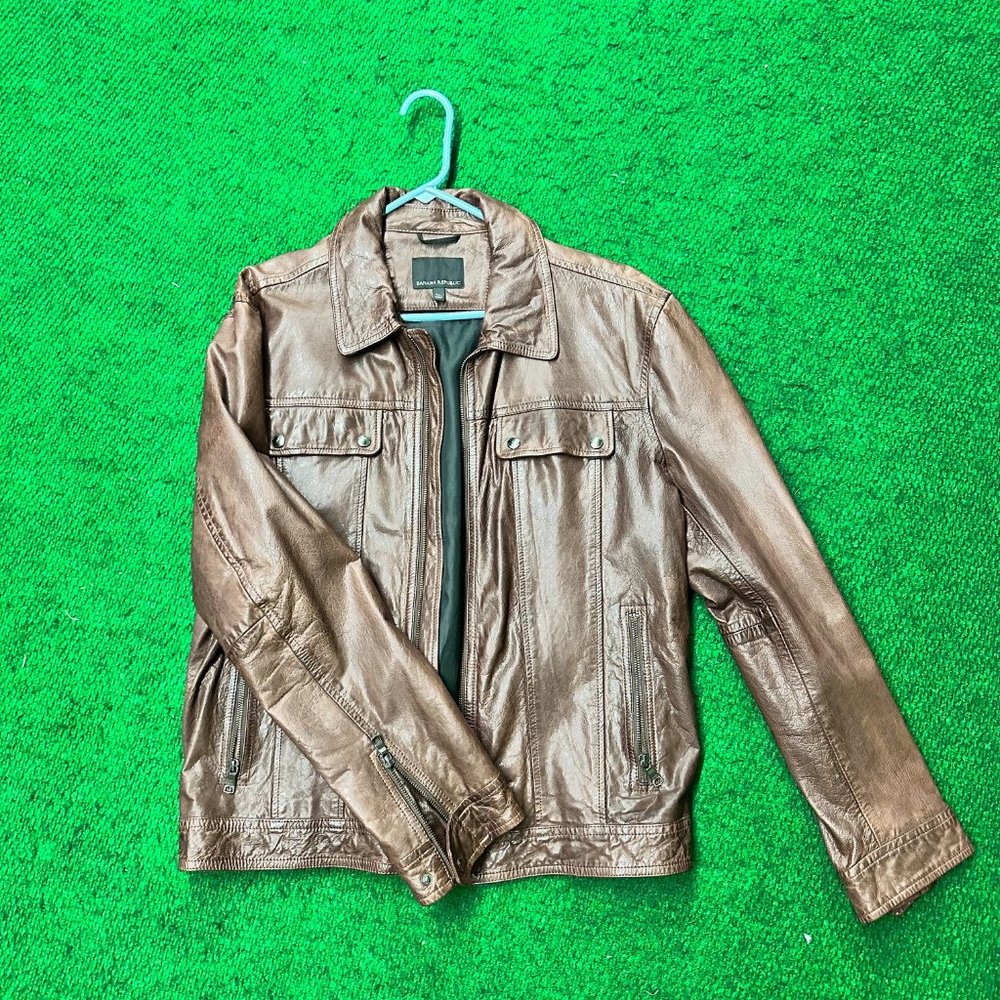 Vintage Banana Republic Heritage 100% Genuine Leather Jacket
